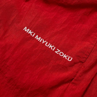 Shop Mki Nylon Track Pant In Red