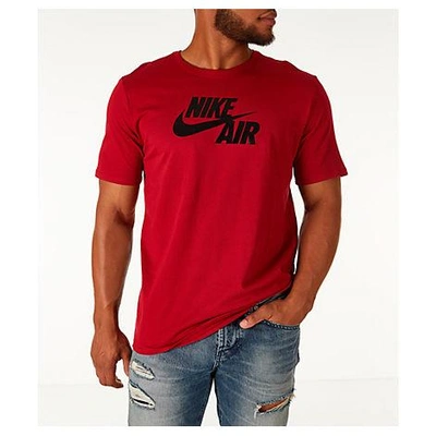 Shop Nike Men's Sportswear Air Glossy T-shirt, Red