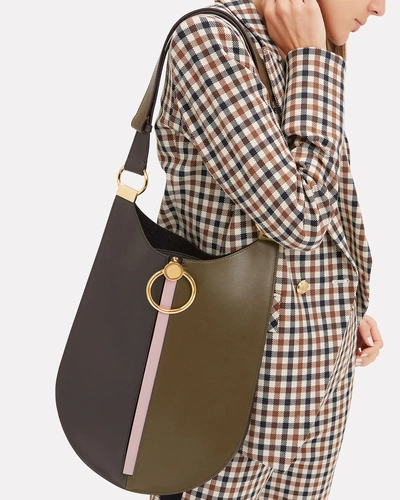 Shop Marni Colorblock Hobo Shoulder Bag