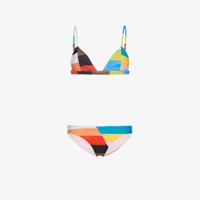 Shop Mara Hoffman Astrid Chapiteau Print Bikini In Multicolour