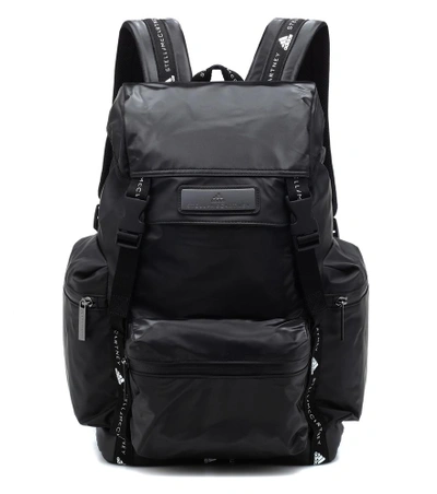 Shop Adidas By Stella Mccartney Technical Fabric Backpack In Black