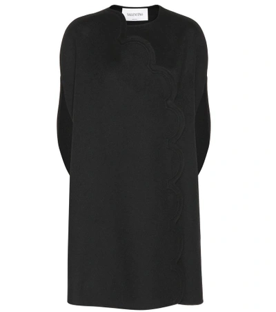 Shop Valentino Wool And Cashmere Dress In Black