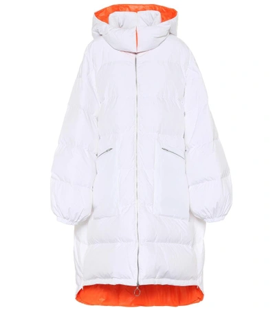 Shop Maison Margiela Quilted Coat In White