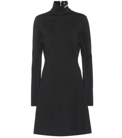 Shop Calvin Klein 205w39nyc Wool Turtleneck Dress In Black