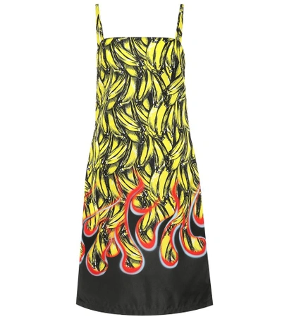 Shop Prada Banana-printed Dress In Yellow