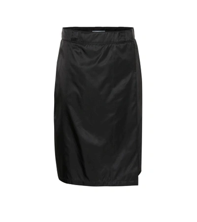 Shop Prada Technical Skirt In Black