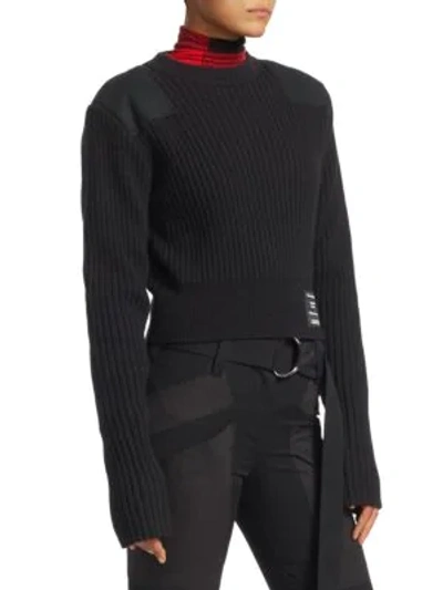 Shop Proenza Schouler Rib-knit Sweater In Black