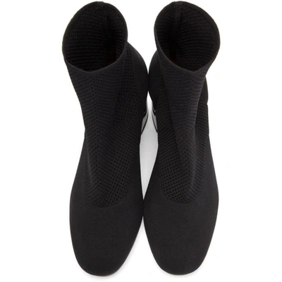 Shop Clergerie Black Keane Sock Boots In 138 Black