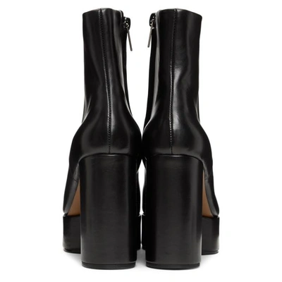 Shop Clergerie Black Belen Wedge Ankle Boots In 011 Black