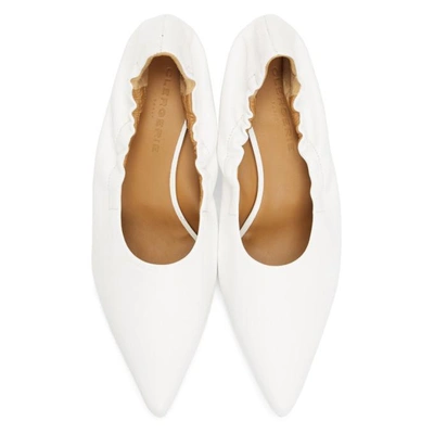 Shop Clergerie White Solal Heels In 133 White