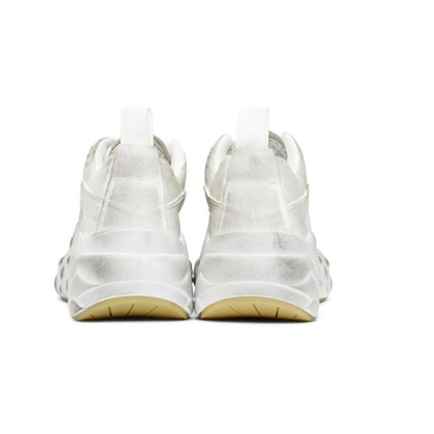 Shop Acne Studios White Manhattan Tumbled Sneakers
