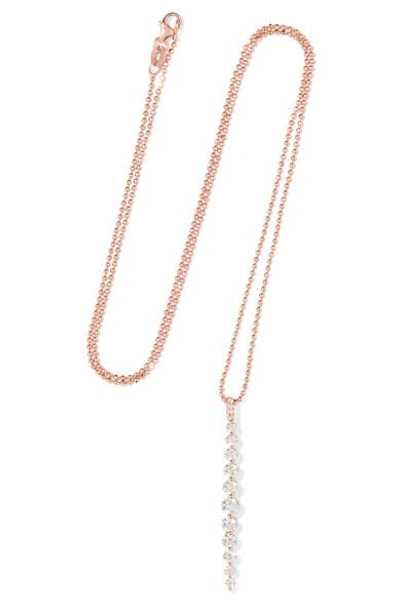 Shop Anita Ko Twiggy 18-karat Rose Gold Diamond Necklace