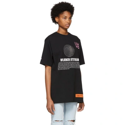 Shop Heron Preston Black Jetstream T-shirt