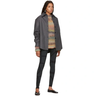 Shop Acne Studios Grey Wool And Cashmere Flannel Shirt In Grey Melang