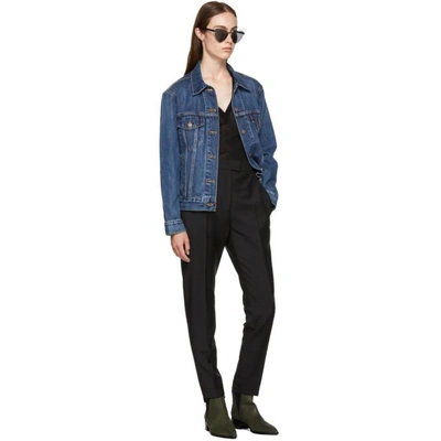 Shop Levi's Levis Blue Ex-boyfriend Trucker Jacket In Stoop Cultu