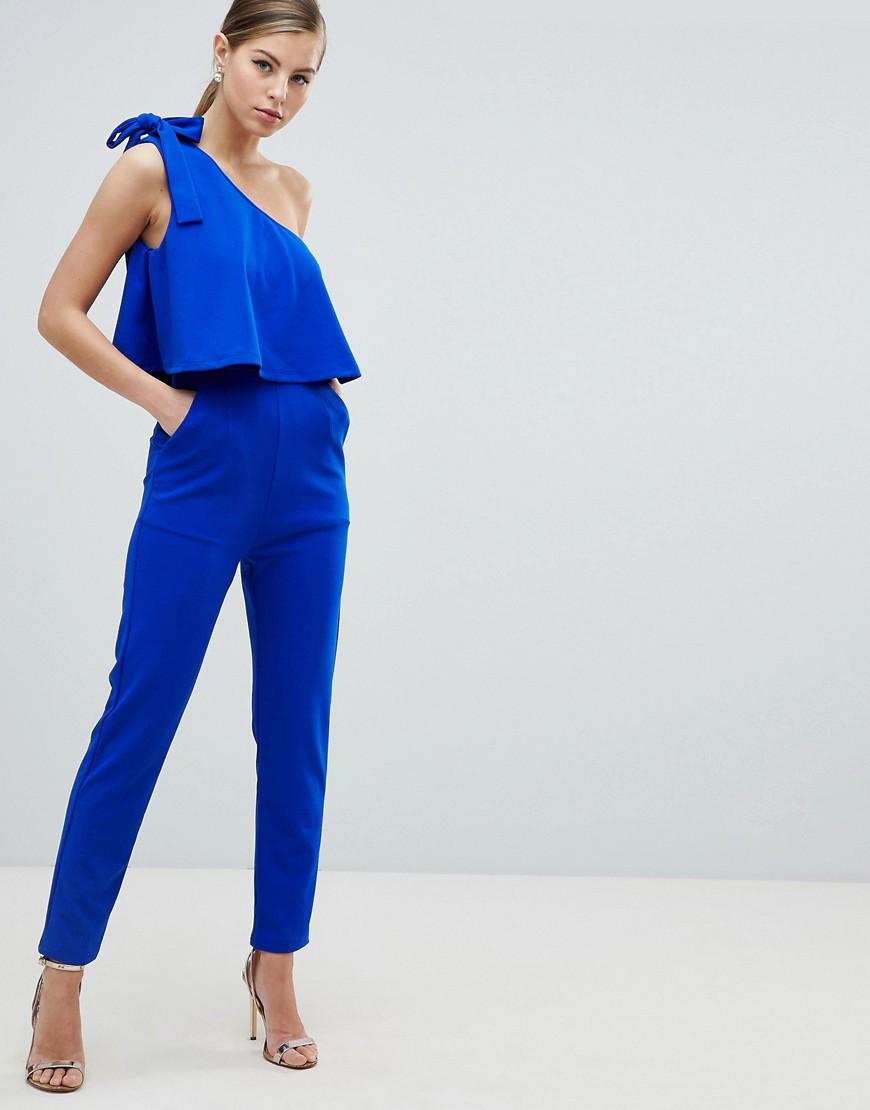 ax paris blue jumpsuit