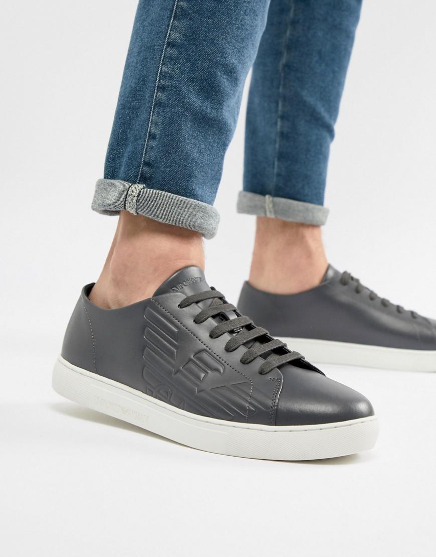 armani leather sneakers