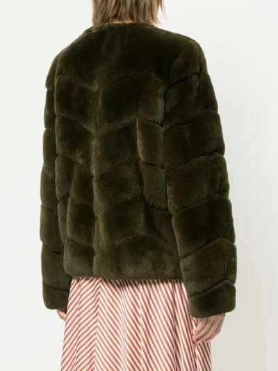 Shop Yves Salomon Meteo Rex Chevron Jacket