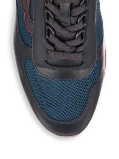 Shop Bally Gavino Retro Sneaker In Blue