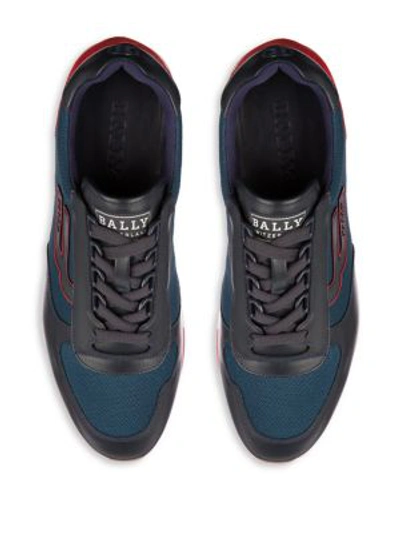 Shop Bally Gavino Retro Sneaker In Blue
