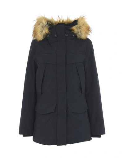 Shop Napapijri Coats In Black