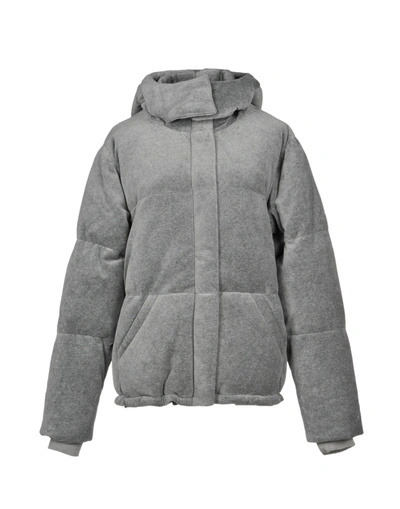 Shop Kendall + Kylie Down Jacket In Grey