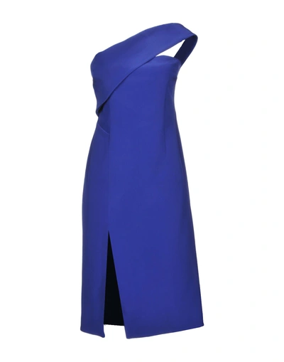 Shop Nicholas Knee-length Dresses In Blue