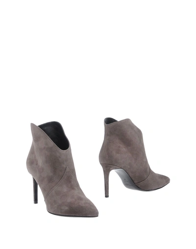 Shop Saint Laurent Ankle Boots In Grey