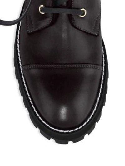 Shop Stuart Weitzman Lexy Leather Combat Boots In Dove