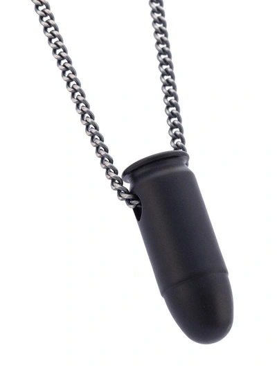 Shop Hues Short Bullet Pendant Necklace - Black