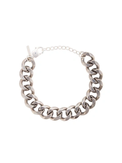 Shop Hues Chunky Chain Link Bracelet - Grey