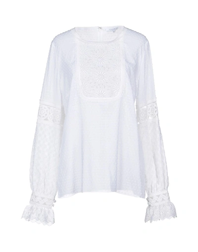 Shop Andrew Gn Blouse In White