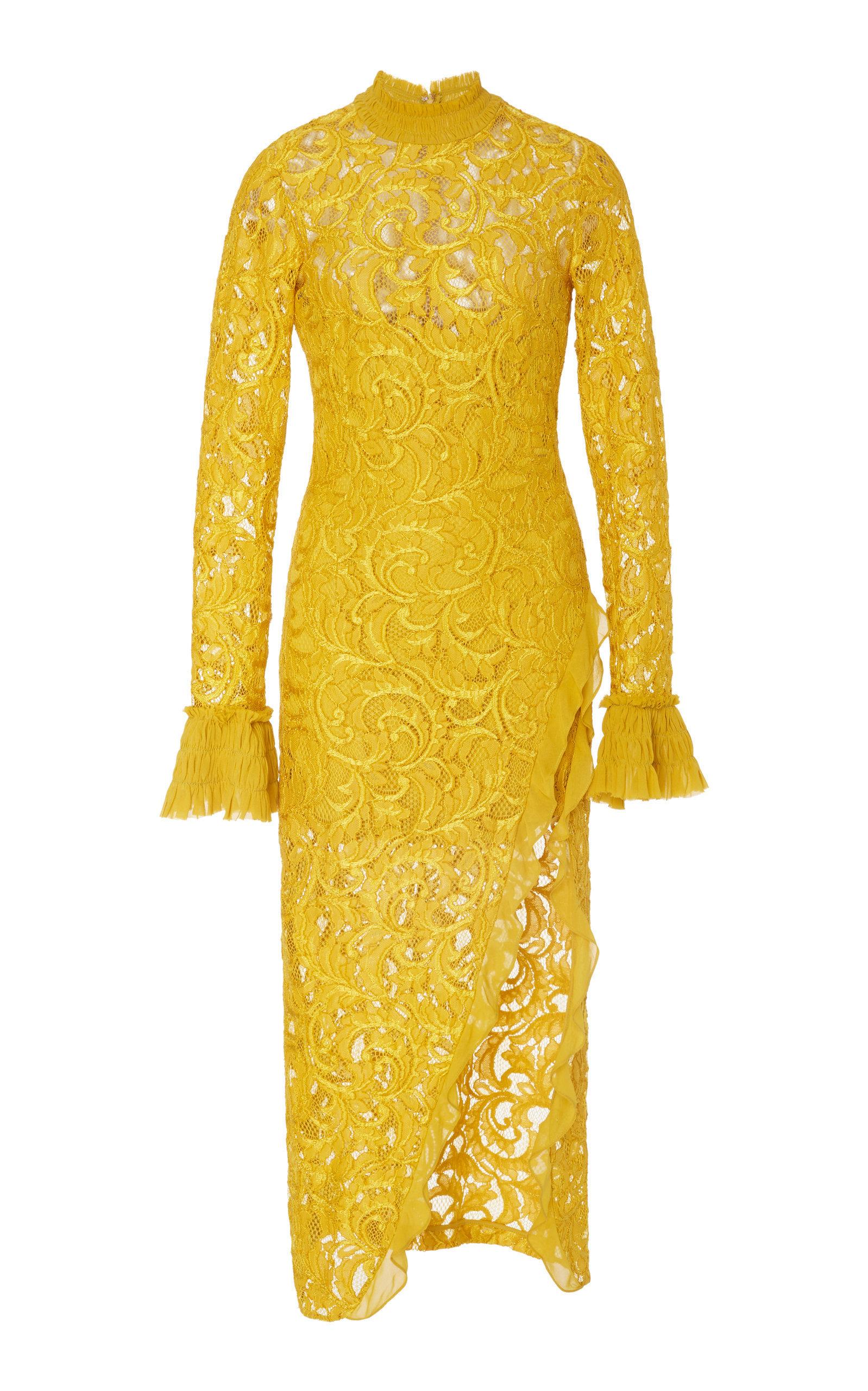 alexis lace midi dress