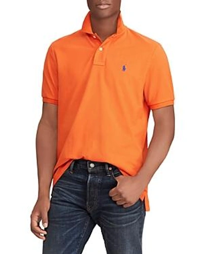 Shop Polo Ralph Lauren Polo Mesh Classic Fit Polo Shirt In College Orange
