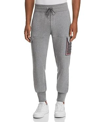 Shop Moncler Quilted Cargo Jogger Pants In Gray