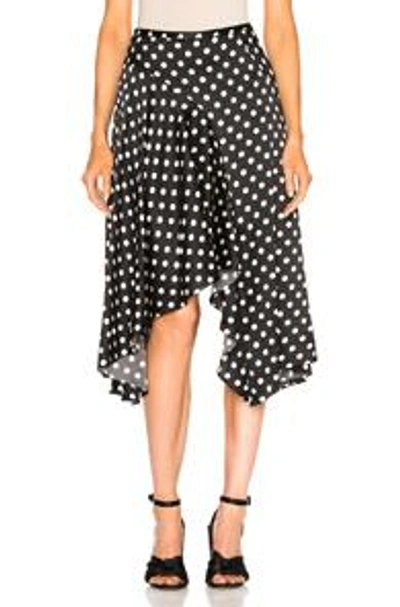 Shop Caroline Constas Flounce Skirt In Black