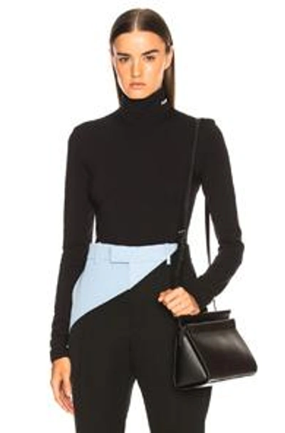 Shop Calvin Klein 205w39nyc Turtleneck Bodysuit In Black