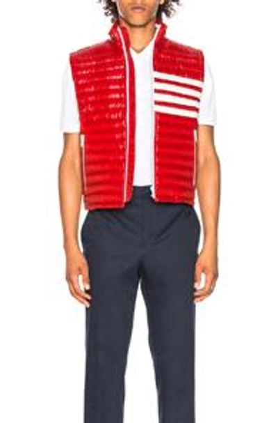 4 Bar Stripe Downfill Quilted Vest