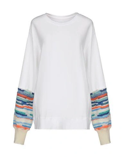 Shop Facetasm Sweatshirt In White