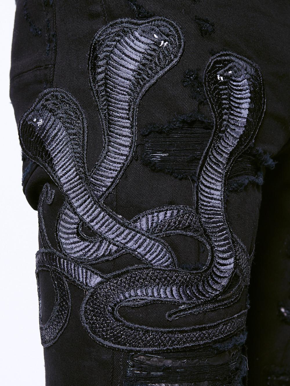 amiri jeans men snake