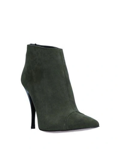 Shop Tipe E Tacchi Ankle Boot In Military Green