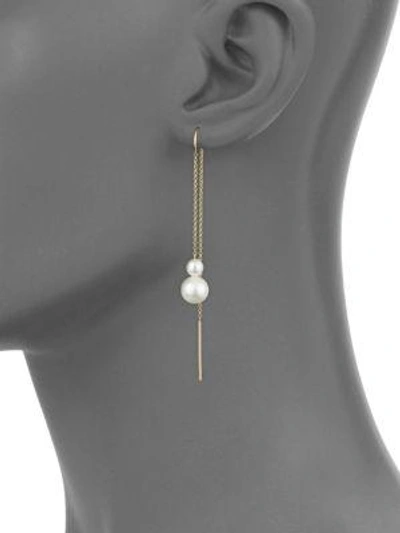 Shop Ippolita Nova 18k Yellow Gold & White Pearl Drop Thread Earrings