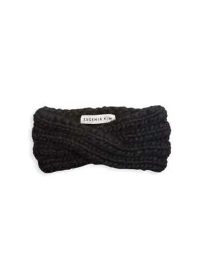Shop Eugenia Kim Lula Knit Wool Headband In Black