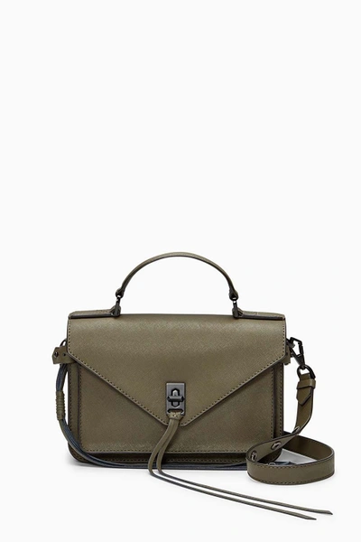 Shop Rebecca Minkoff Olive Green Small Darren Messenger Bag |