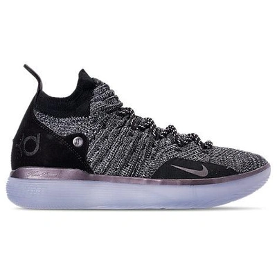 Shop Nike Men's Zoom Kd11 Basketball Shoes In Black Size 10.0 Knit