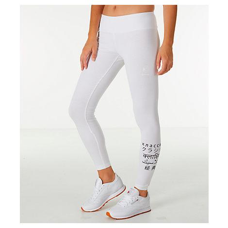 reebok white leggings