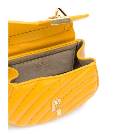 Shop Chloé Yellow Drew Shoulder Bag