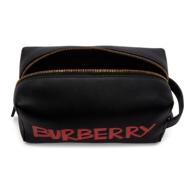 Shop Burberry Black Graffiti Pouch