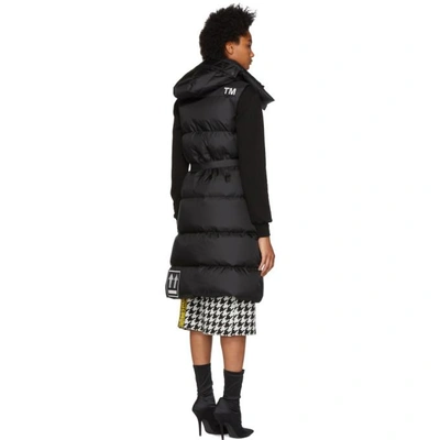 Shop Off-white Black Ripstop Down Puffer Vest