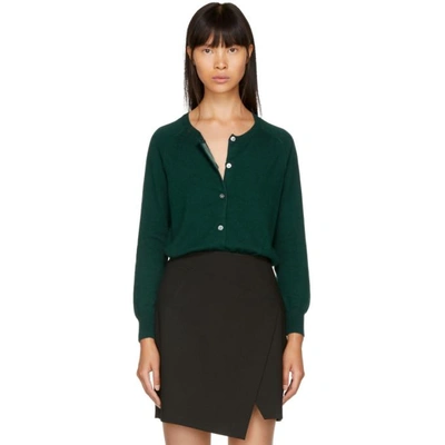 Shop Isabel Marant Étoile Isabel Marant Etoile Green Napoli Cardigan In 67dg Dk Gre